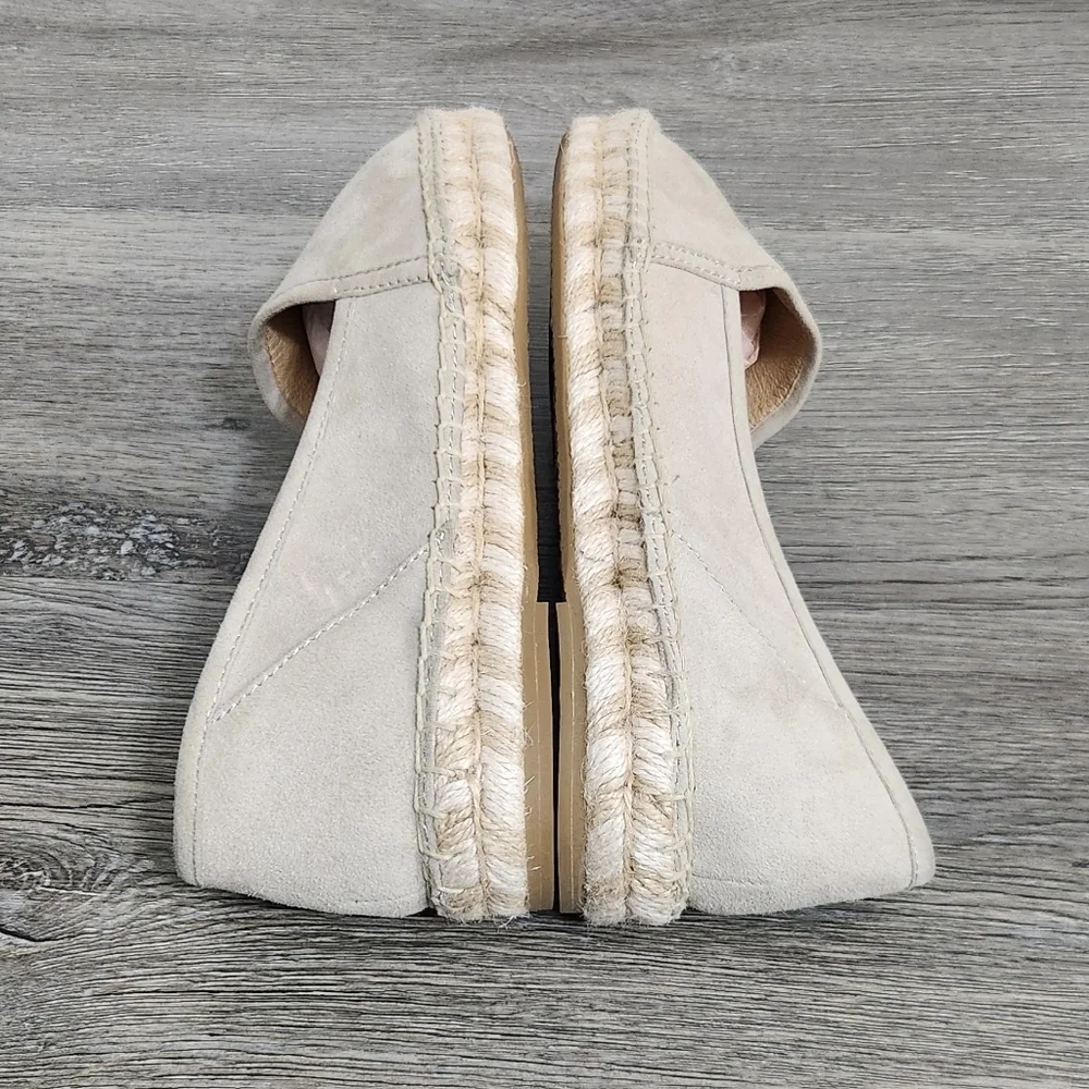 Frye Suede Espadrille Grey Beige‎